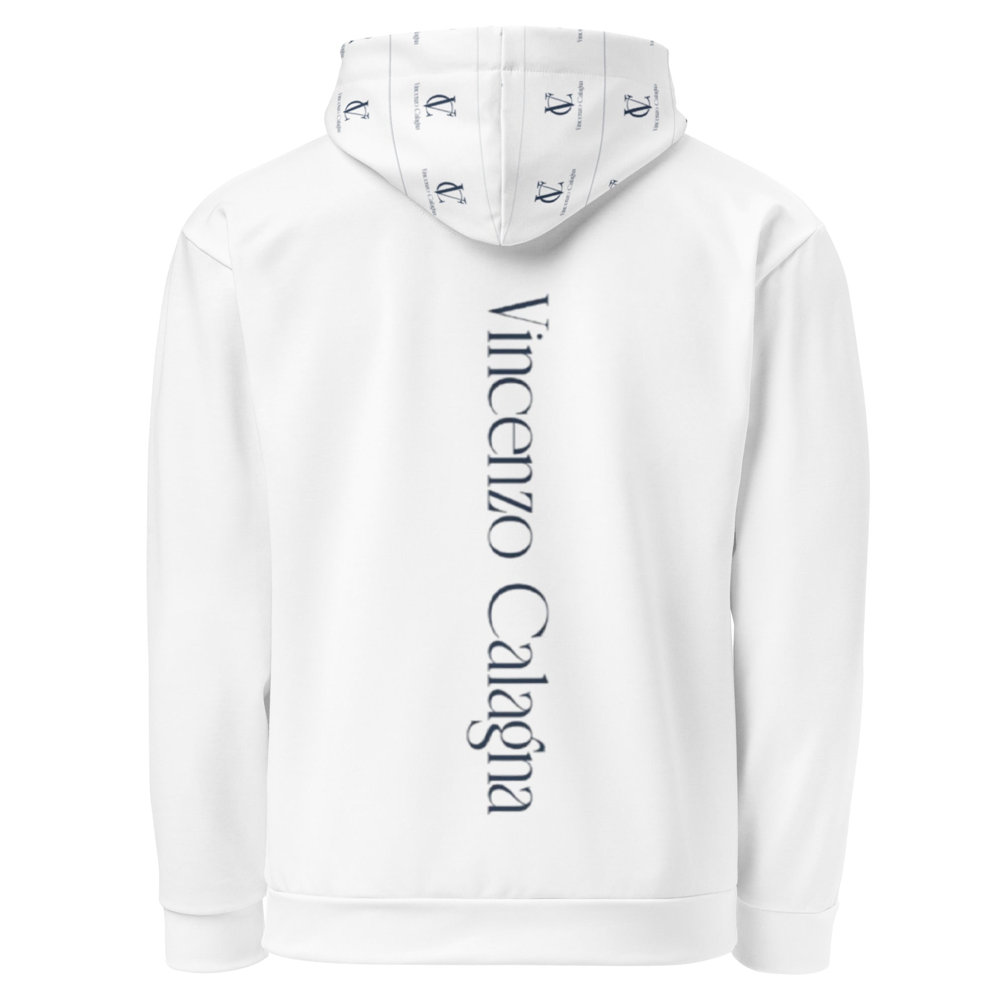 VC White Navy Hoodie